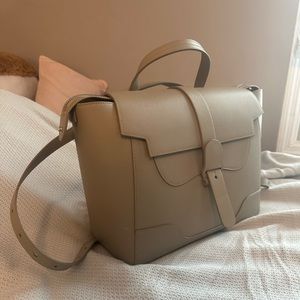 LARGE Senreve Sand/Solver pebbles leather Maestra Bag